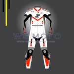 KAWASAKI-Custom Spoke Motorcycle leather racing suit